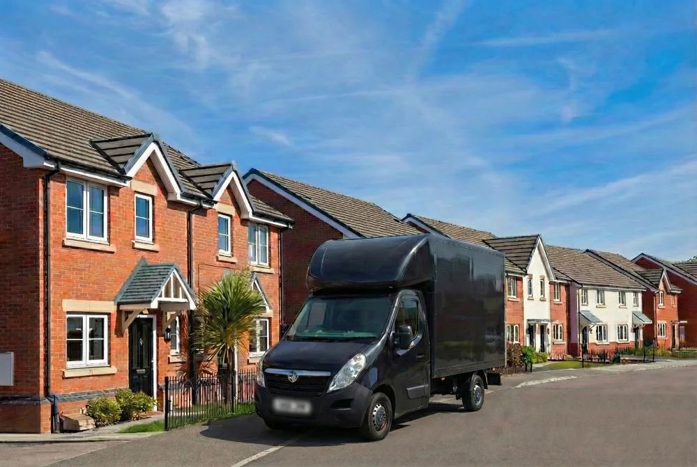 Farnham Removals Black Van